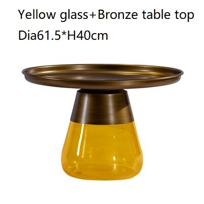 Classic Design Round Glass Couchtisch Side Table Luxury Coffee Glass Tables