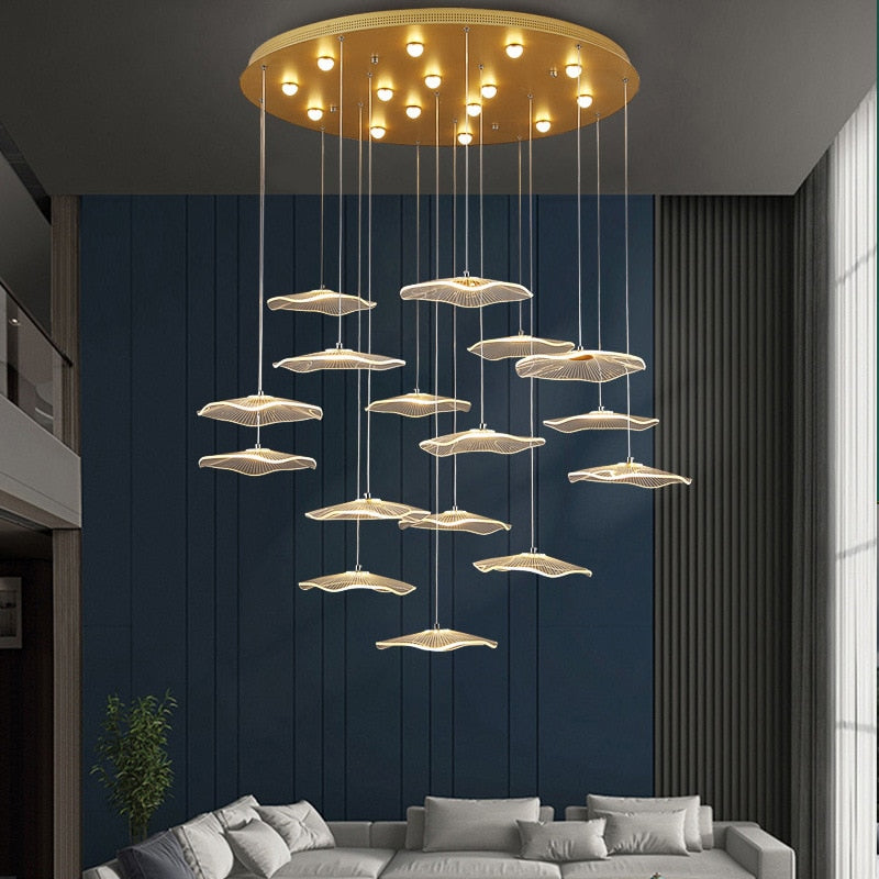 Pendant Light Bubble LED Lotus Leaf LED Lights Acrylic Hanginglamp