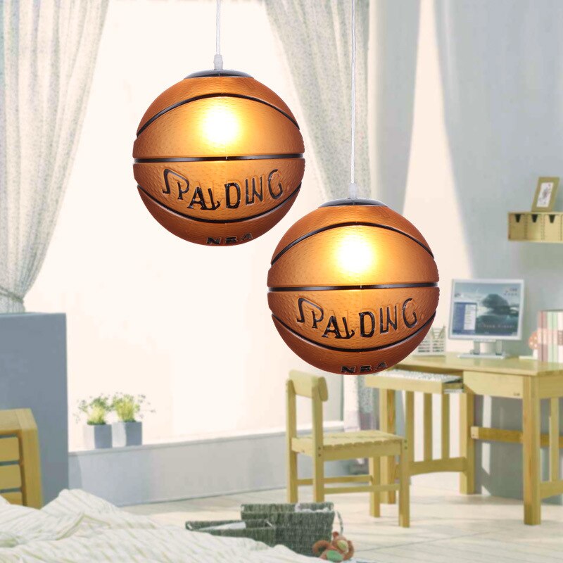 Children's Room Lighting Led Football Basketball Nordic Light Kids Room Pendant Lights