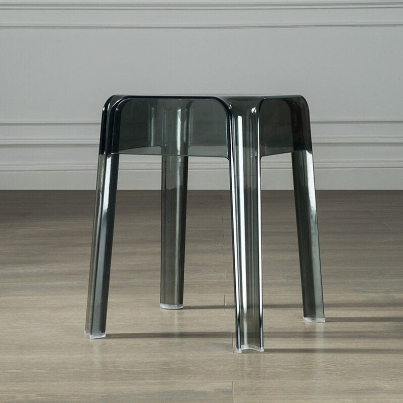 Ghost Chairs Nordic Square Creative Transparent Crystal Acrylic Stool