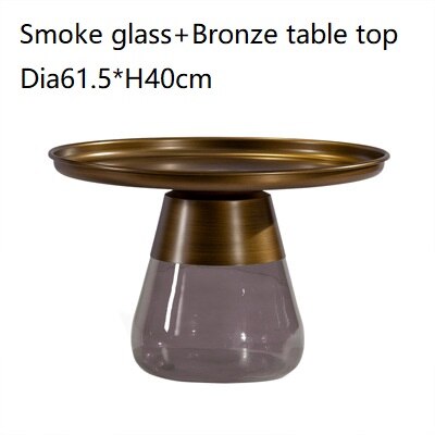 Classic Design Round Glass Couchtisch Side Table Luxury Coffee Glass Tables