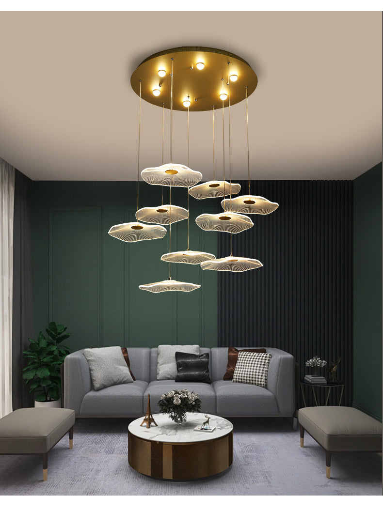 Pendant Light Bubble LED Lotus Leaf LED Lights Acrylic Hanginglamp