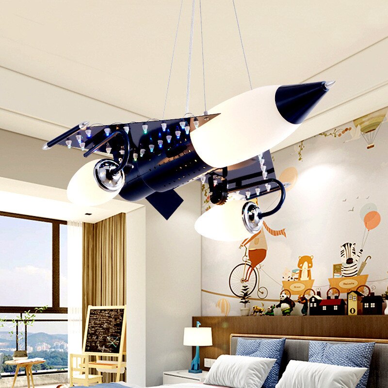 Children's Room Lighting Airplane Chandelier Kids Room Lights