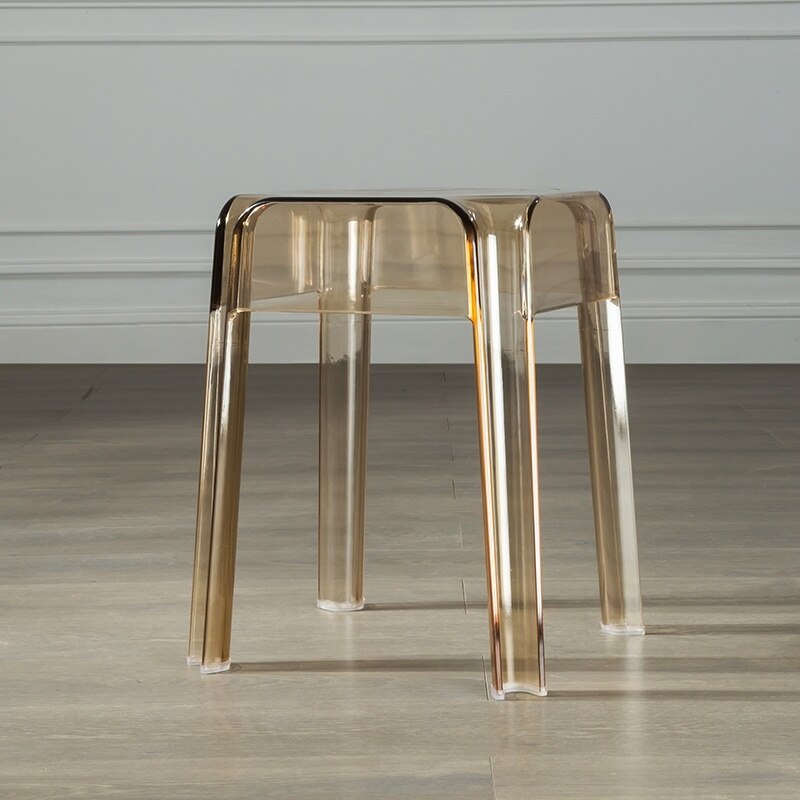 Ghost Chair Nordic Square Creative Transparent Crystal Acrylic Stool