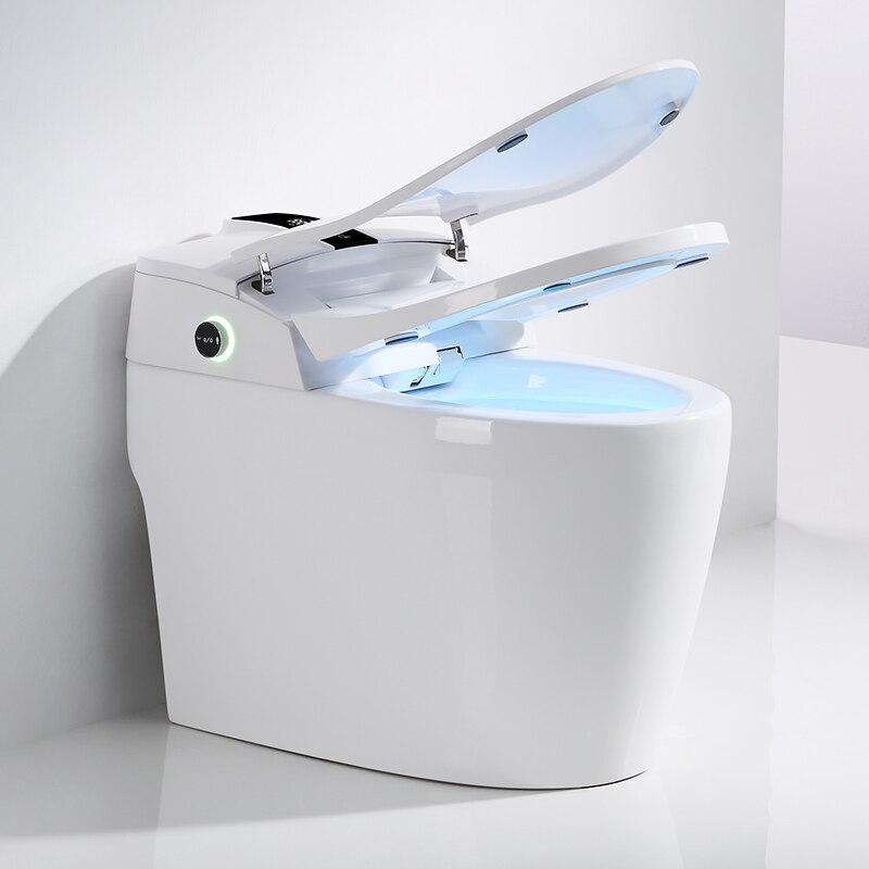 Bathroom Toilet S-trap Intelligent Floor Mounted WC Remote Controlled Smart Bidet Toilette