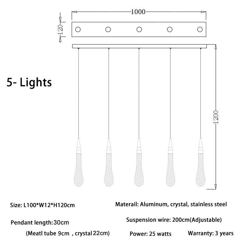 Chandelier Large Crystal Lights Living Room Hanging Lamps Chandeliers