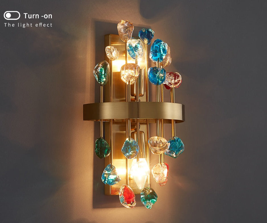 Wall Lamps Modern Gold Crystal Brushed Copper Wall Lights