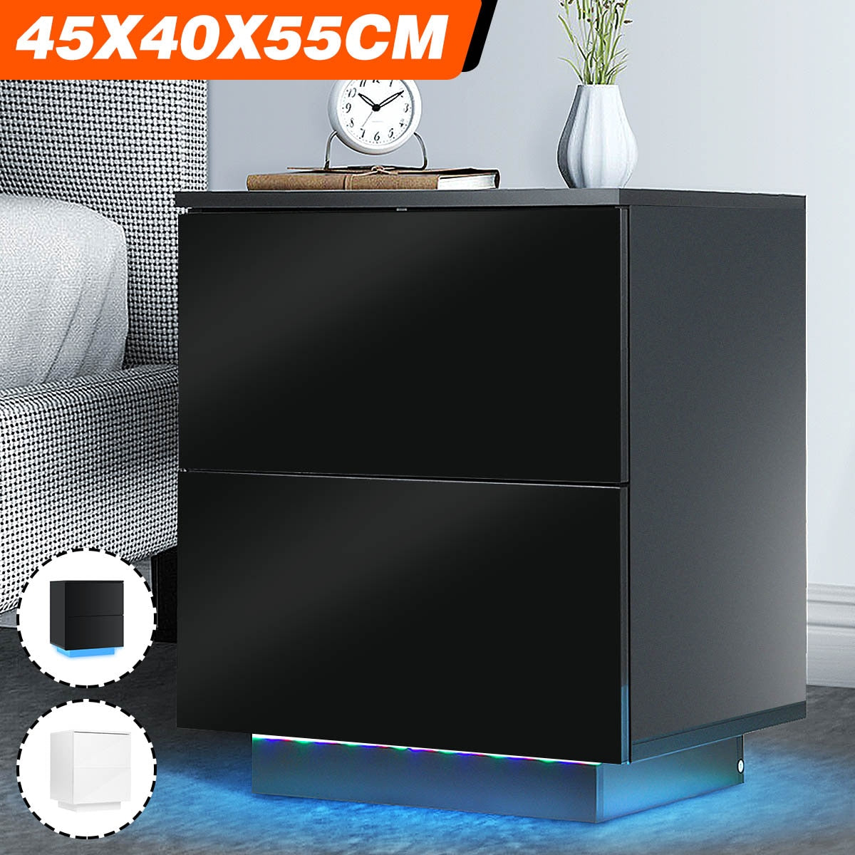 Bedside Cabinet Modern Bedroom Furniture Light Nightstand Cabinet Bedside Nachttisch