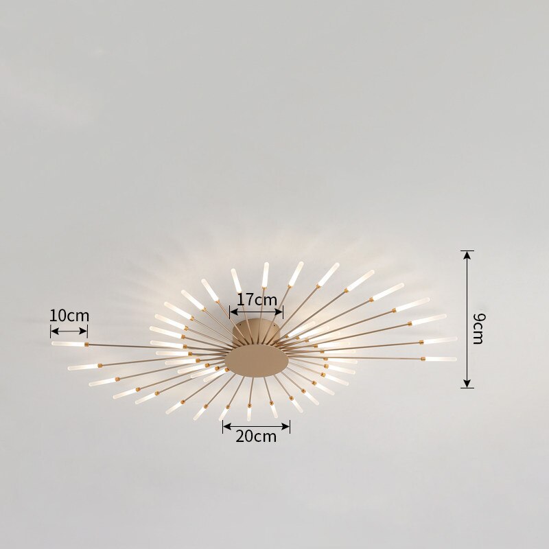 Ceiling Light Nordic Led Gold Fireworks Modern Lighting Fixture Ceiling Lights