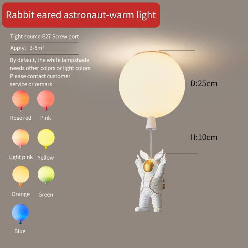 Children's Room Lighting Kids Room Ceiling Lamp Cartoon Space Lights