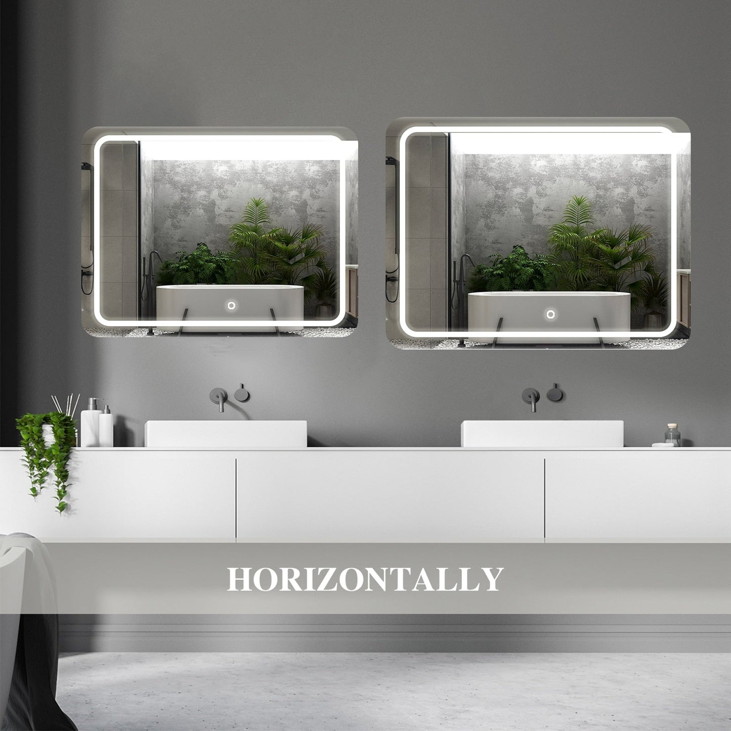 Smart Mirror LED Badezimmerspiegel High Quality Refection Two Color LED Bathroom Mirror