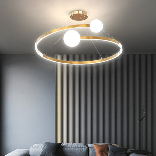 Ceiling Light Nordic Led Ball Ring Curve Hallway Modern Ceiling Lights