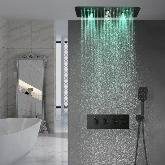 Shower Systems Duschsystem 20 Zoll Quadrat LED Licht Shower System