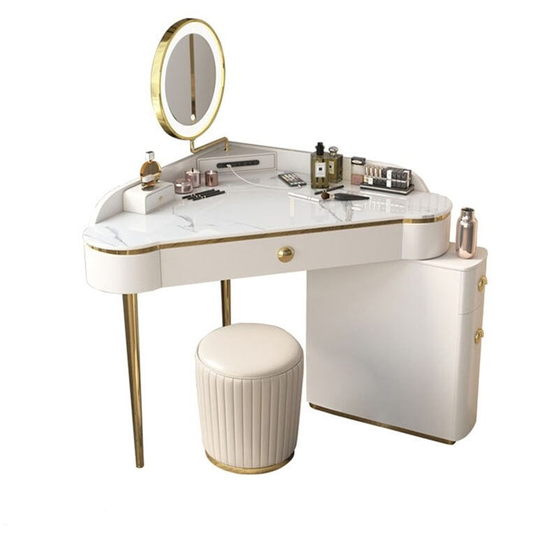 Dressing Table Set Bedroom Furniture 90 Degree Triangle Schminktisch-Set Mini Dresser