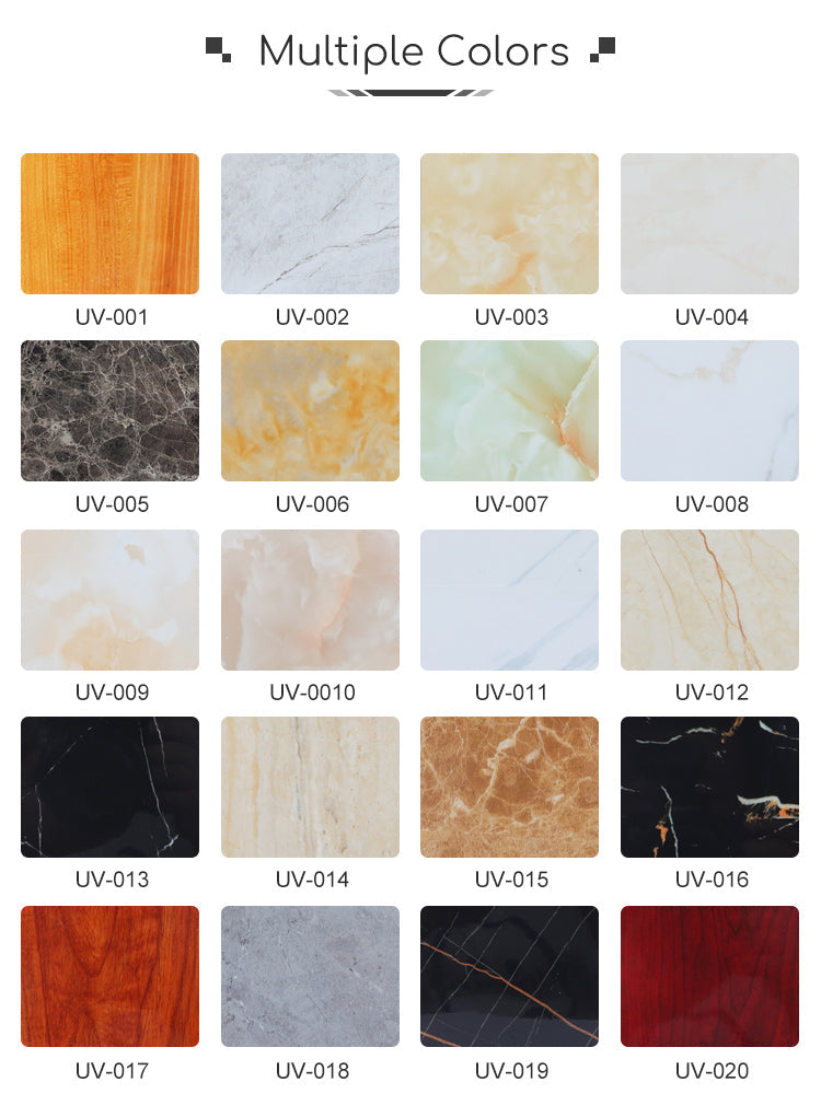 Wall Panel Uv Imitation Marble Sheet Pvc Man Made Stone Wall Panels For Wall Decoration