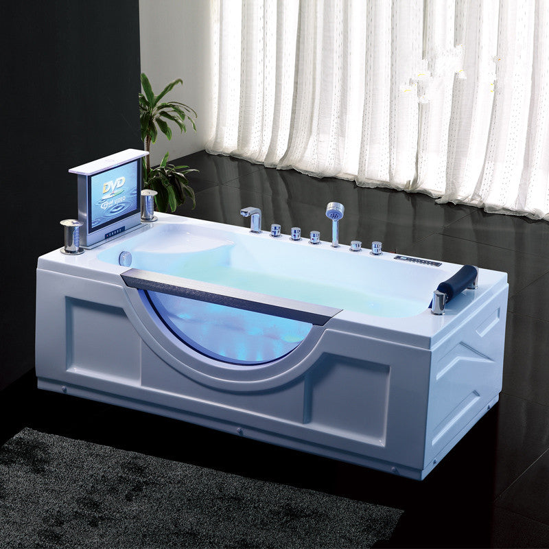 Bathtub Bathroom Whirlpool Badewanne LED Colored Lights Indoor Spa Surf Massage Tub