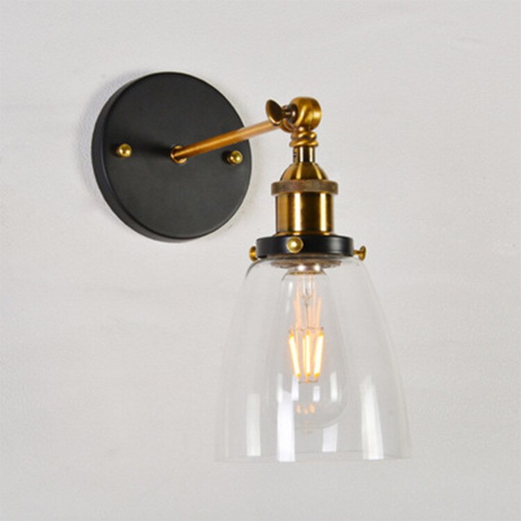 Wall Lamps Mounted Vintage Glass Loft Retro Wall Lights