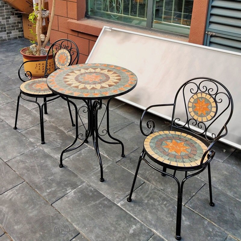 Outdoor Furniture Sets Iron Art Minimalist Modern Garden Terrace Furniture Sets