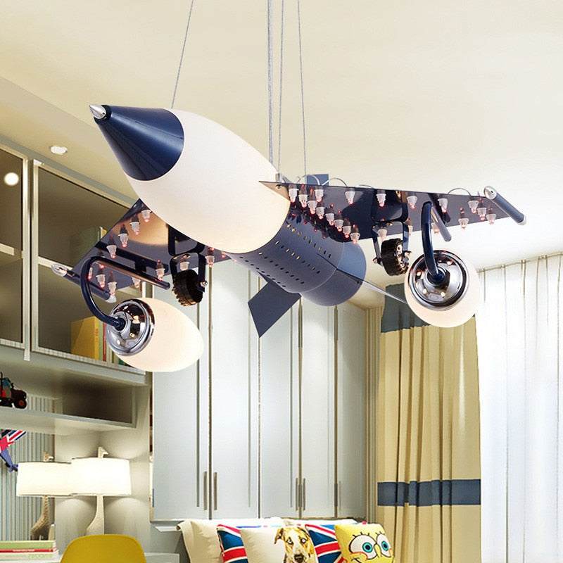 Children's Room Lighting Airplane Chandelier Kids Room Lights