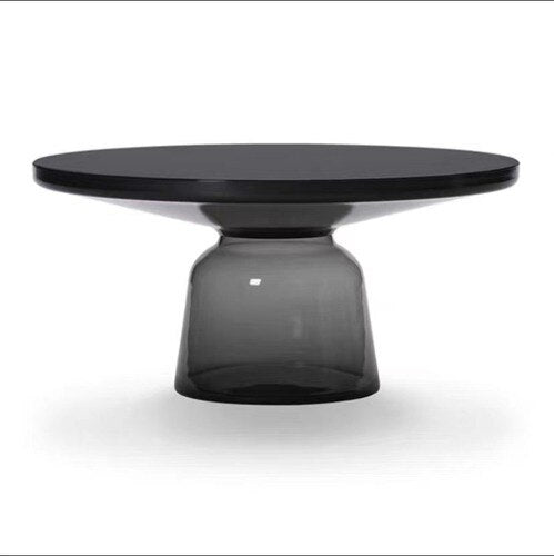 Glass Coffee Tables Living Room Furniture Glass Round Couchtisch Light Luxury Glass Table