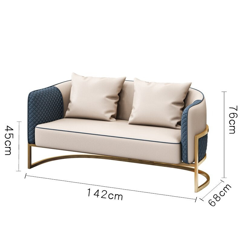 Sofa Sets Nordic Living Room Hotel Lobby Leisure Table Sets 