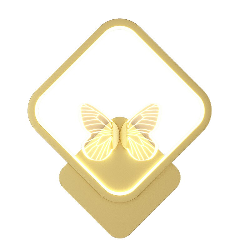 Wall Lamps Modern LED Sconce Butterfly Aisle Gold Bedside Corridor Wall Lights