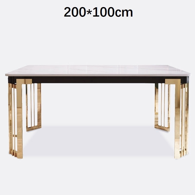 Juego de mesa de comedor minimalista moderno Esstisch conjunto de mesas de comedor de mármol italiano nórdico