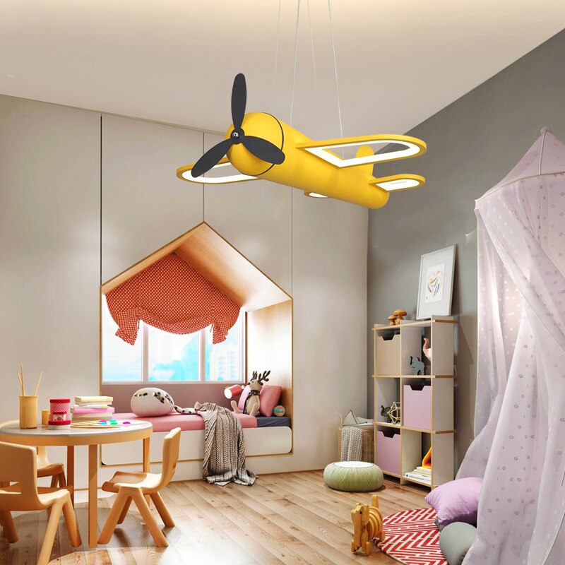 Children's Room Lighting  Led Airplane Nordic Modern Kids Room Lights