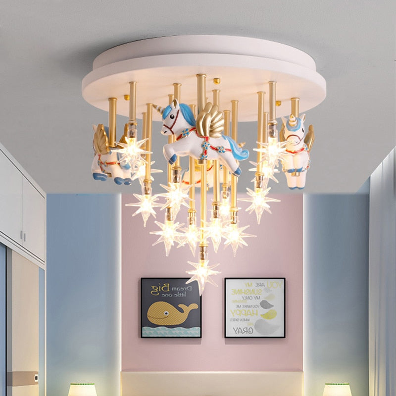 Children's Room Lighting Round Shape Kids Room Lights