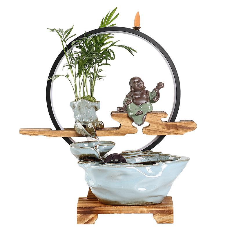 Incense Burner Holder Waterfall Backflow Little Monk Incense Burner Home Decor