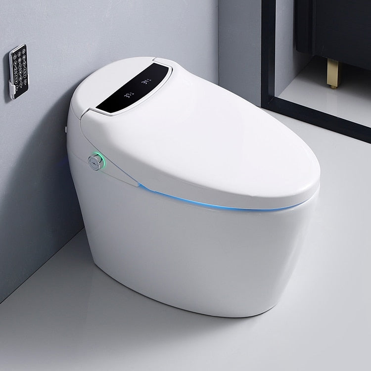 Bathroom Toilet S-trap Intelligent Floor Mounted WC Remote Controlled Smart Bidet Toilette