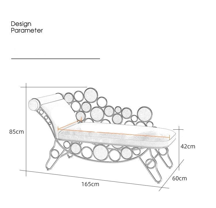 Couch Luxury Chaise Fabric Lounge Royal Palace Gold Reclining Couches