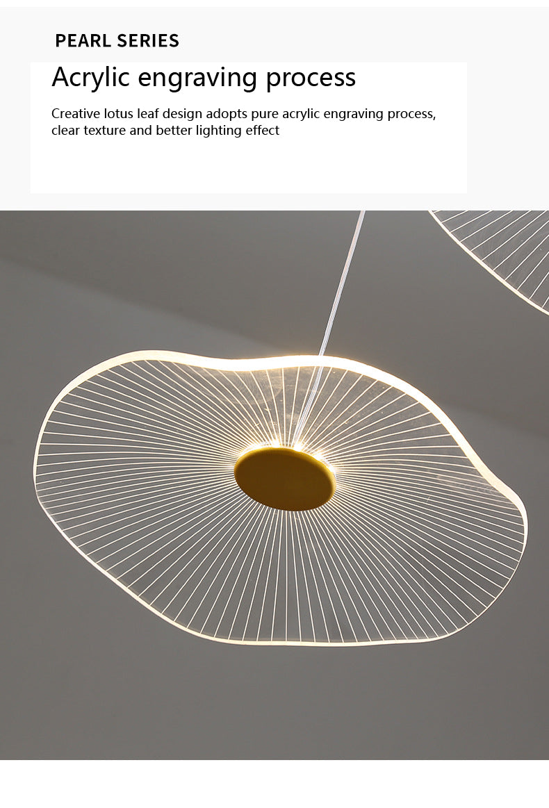 Pendant Light Bubble LED Lotus Leaf LED Lights Acrylic Hanginglamp