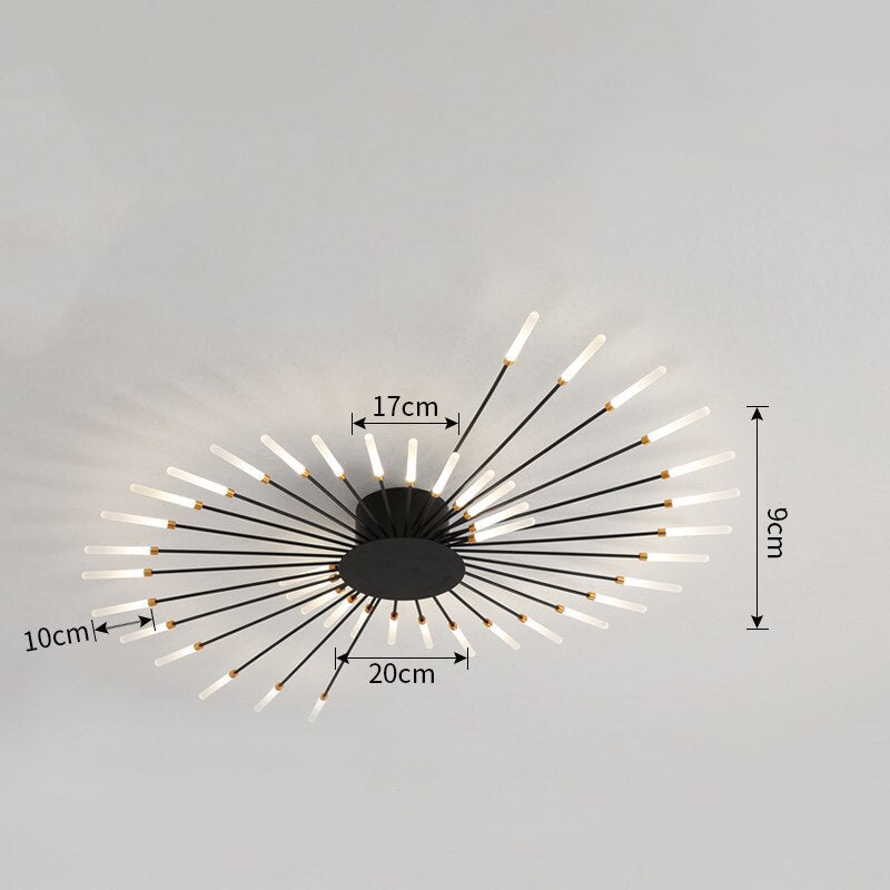 Ceiling Light Nordic Led Gold Fireworks Modern Lighting Fixture Ceiling Lights