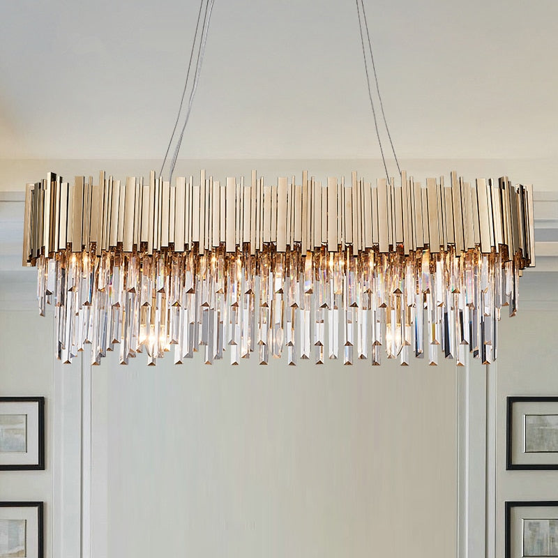 Chandelier Dining Living Room Gold Metal Pendant Hanging Lights Chandeliers 