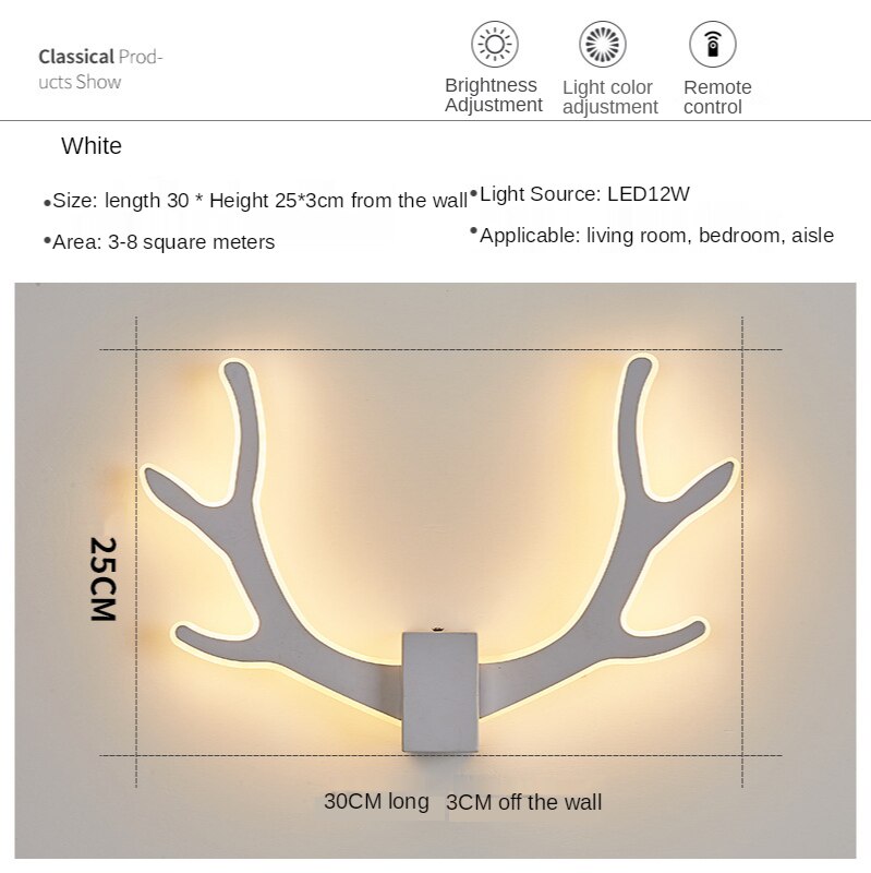 Wall Lamps Modern Nordic Indoor Led Antler Sconce Wall Lights