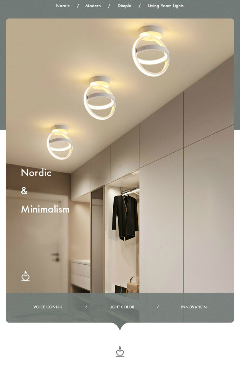 Ceiling Light Nordic Minimalist Ring Lighting Fixture Indoor Ceiling Lights