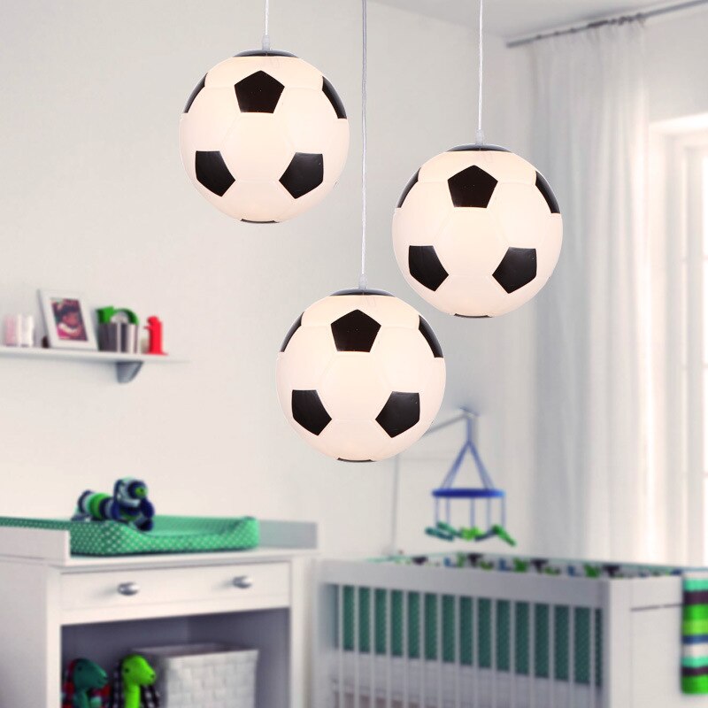 Children's Room Lighting Led Football Basketball Nordic Light Kids Room Pendant Lights