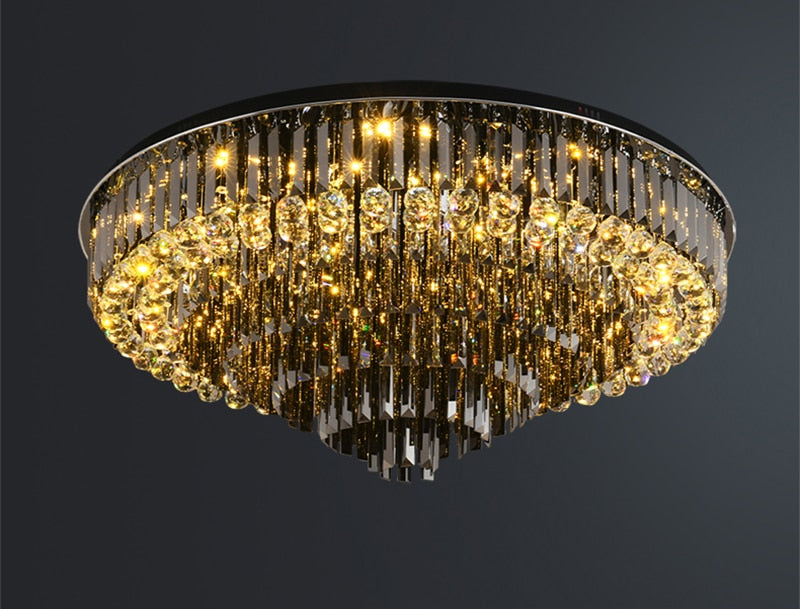 Chandelier Crystal Exalted Lighting Round Light Living Room Bedroom Indoor Home Hanging Chandelier