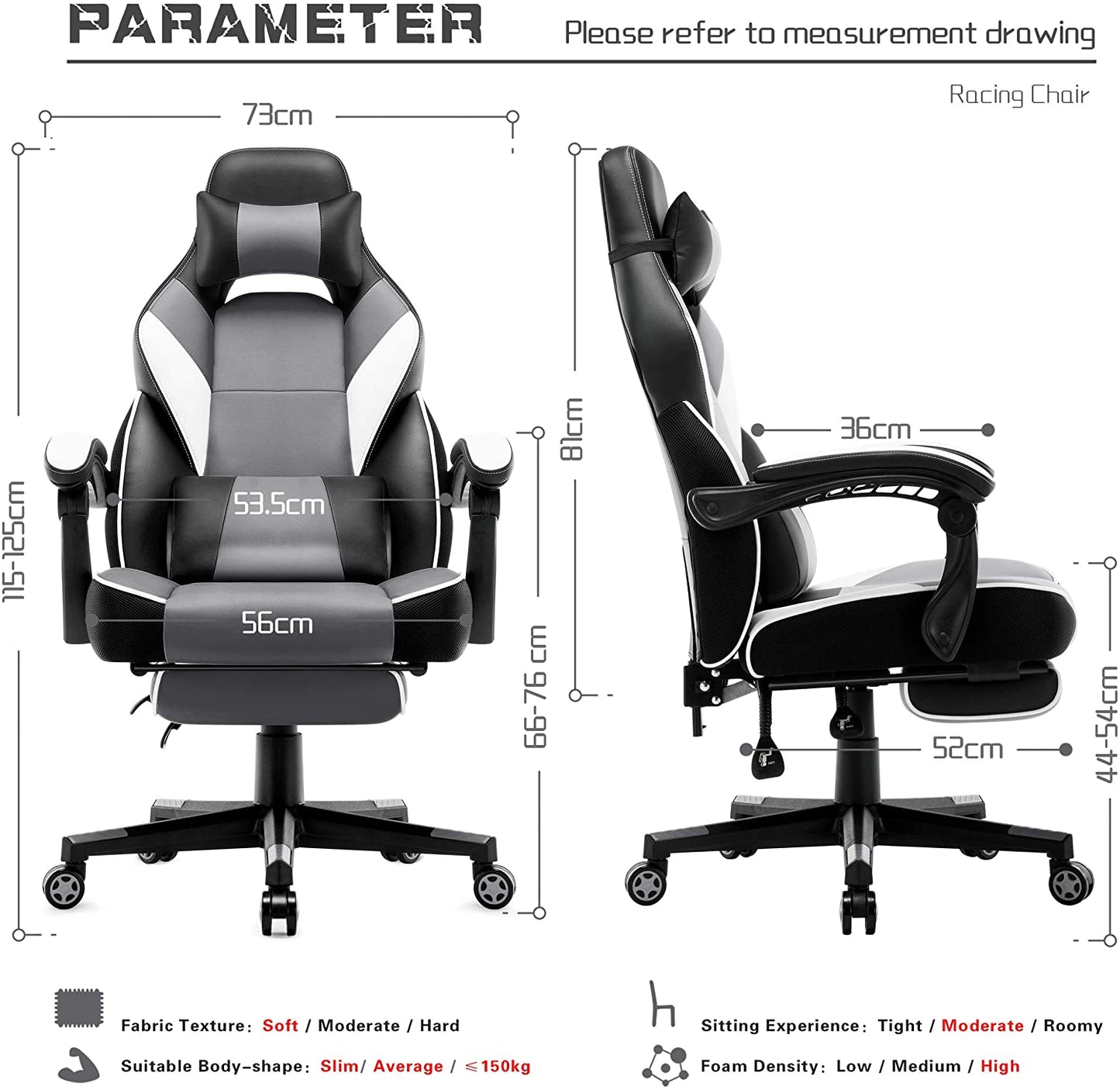 Game Chair Computer Gaming Chair With Ergonomic High Back Gamers Chairs