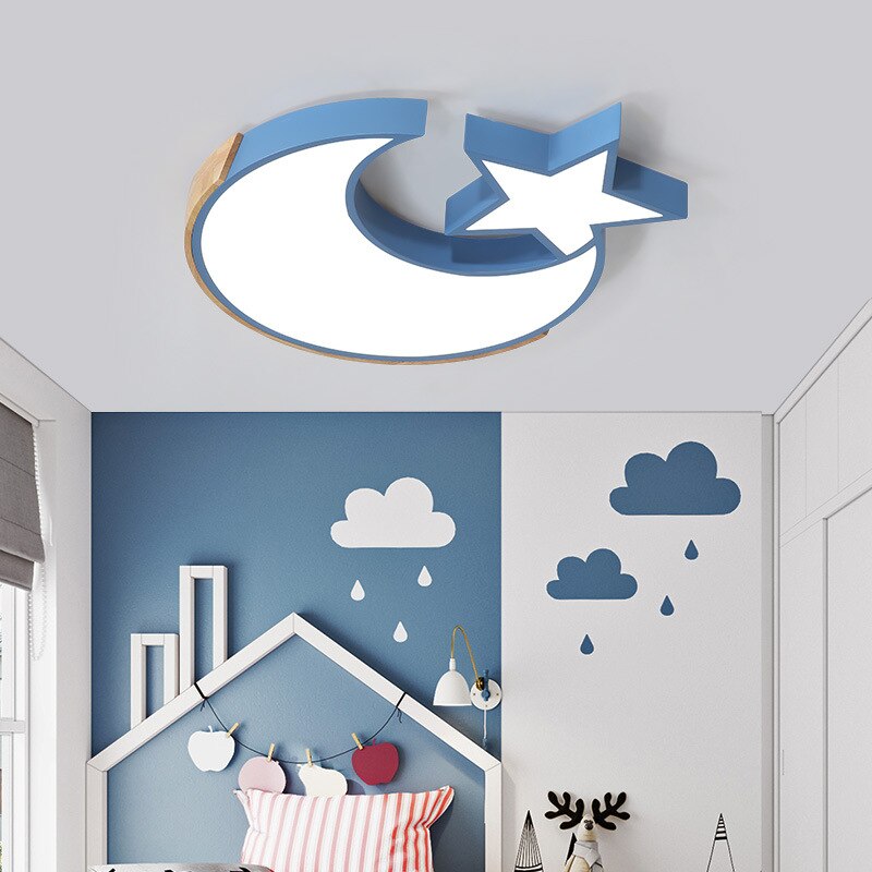 Children's Room Lighting Ceiling Light LED Star Moon Kids Lights