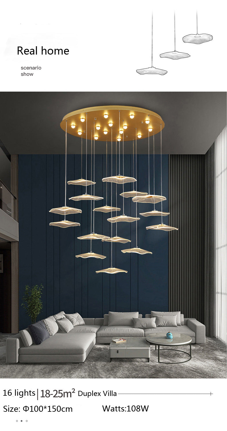 Pendant Light Bubble LED Lotus Leaf LED Lights Acrylic Hanginglamp