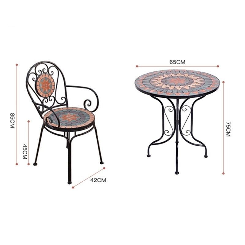 Outdoor Furniture Sets Iron Art Minimalist Modern Garden Terrace Furniture Sets