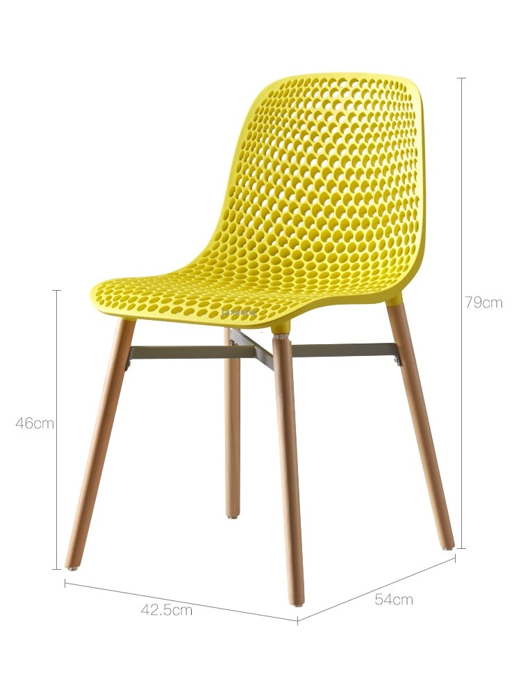 Plastic Arm Chair Nordic Home Dining Simple Modern Leisure Plastic Arm Chairs