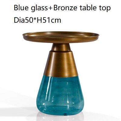 Classic Design Round Glass Couchtisch Side Table Luxury Coffee Glass Tables