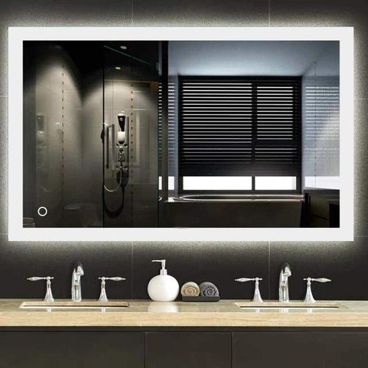 Smart Mirror LED Badezimmerspiegel Bathroom Smart Rectangular High Quality Refection LED Vanity Mirror Anti-Fog