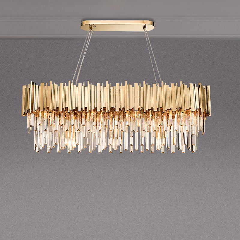 Chandelier Dining Living Room Gold Metal Pendant Hanging Lights Chandeliers 