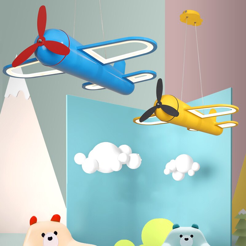 Children's Room Lighting  Led Airplane Nordic Modern Kids Room Lights