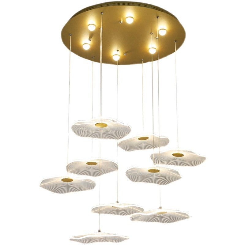 Pendant Light Bubble LED Lotus Leaf LED Lights Acrylic Hanginglamp