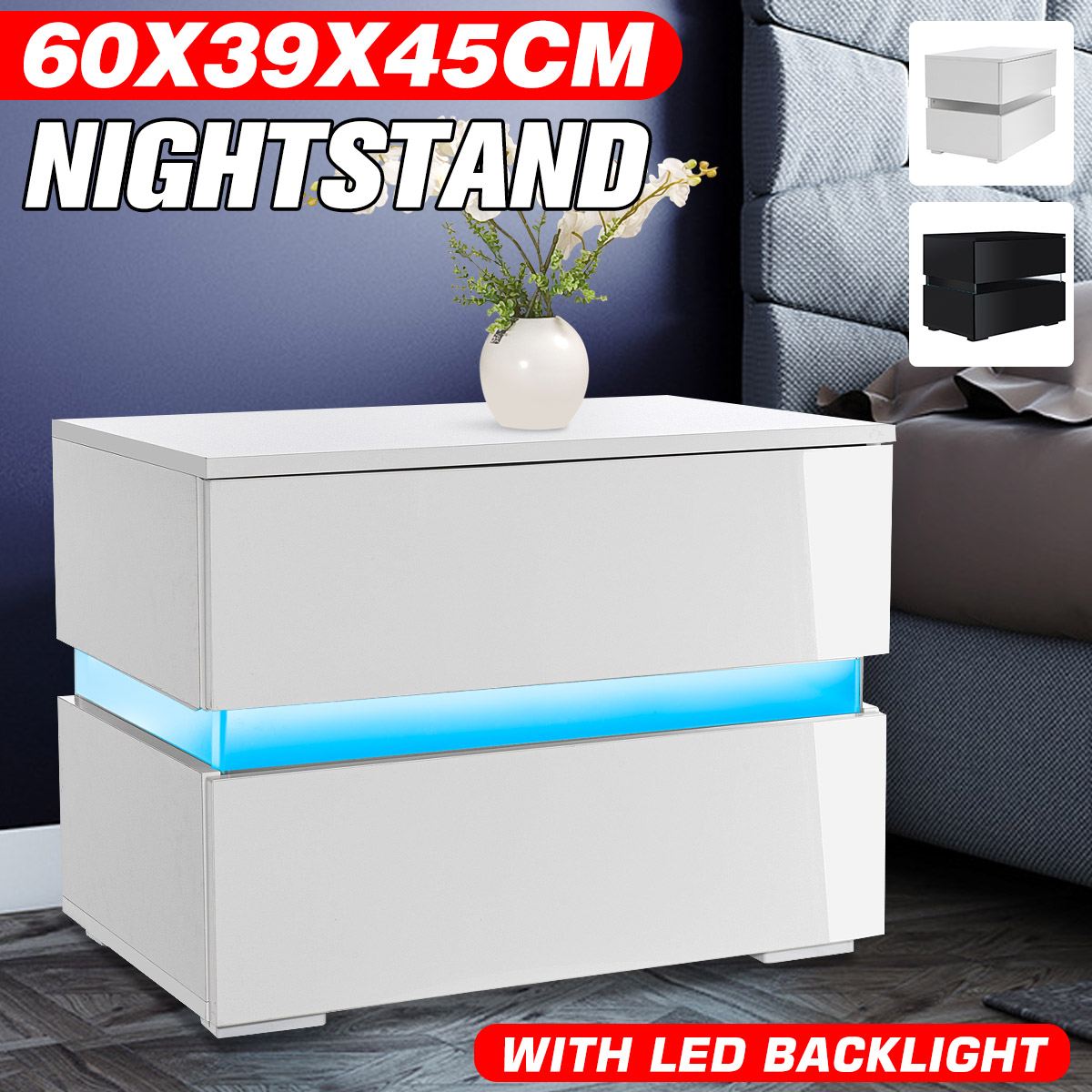 Bedside Cabinet Modern Bedroom Furniture Light Nightstand Cabinet Bedside Nachttisch